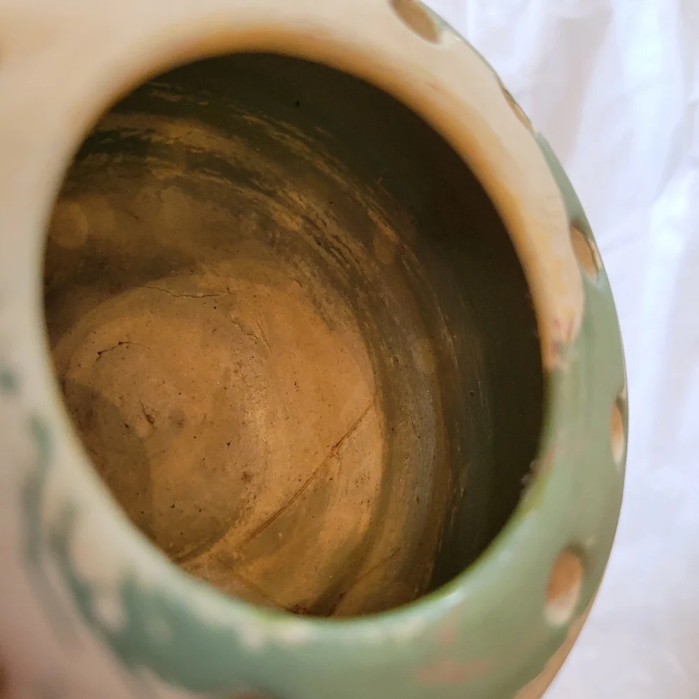 Silver Springs Pottery Vase Vintage ~ Swirled Design ~ Succulents ~ Propagation - Picture 8 of 16